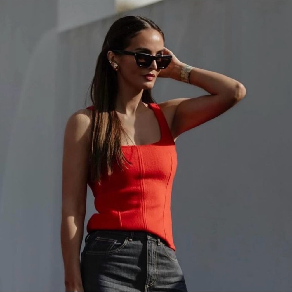 Zara Soft Tank Top in Red - Ref. 4764/006